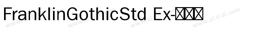 FranklinGothicStd Ex字体转换